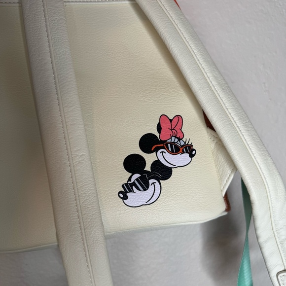 Disney Loungefly Mickey & Minnie Summer At The Beach Mini Backpack - Picture 11 of 11
